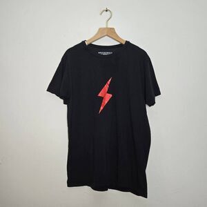 Bruce Bolt Shirt Mens Size Small Lightning Bolt Graphic Short Sleeve T-Shirt Bas